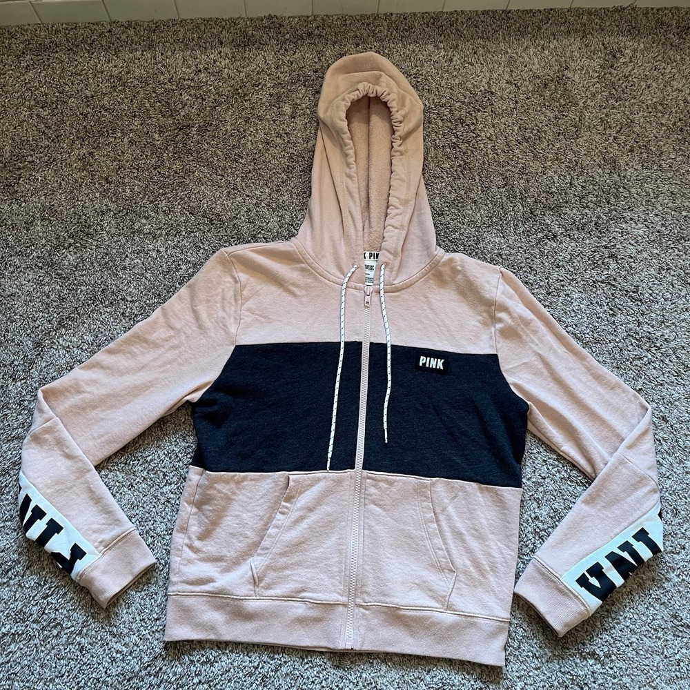 PINK‎ VS Hoodie Full Zip Medium Blush Pink Victoria's Secret